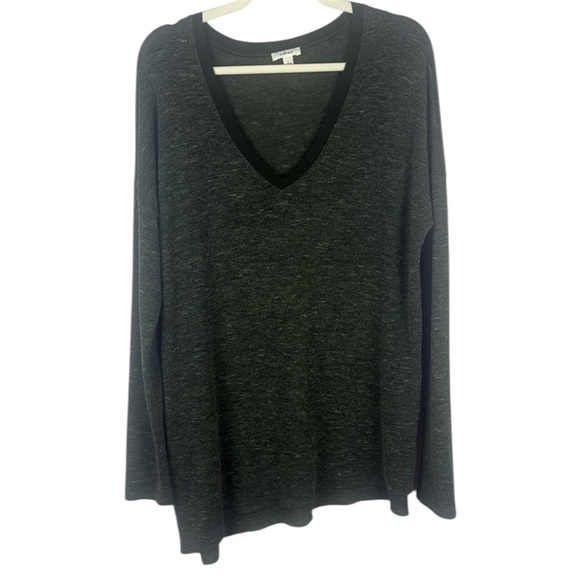 Aritzia Wilfred Sherbrooke Dark Gray Knit Oversized Sweater Size Large - Picture 9 of 10